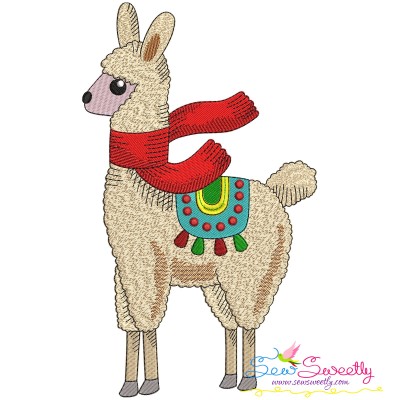 Christmas Llama-8 Embroidery Design Pattern-1