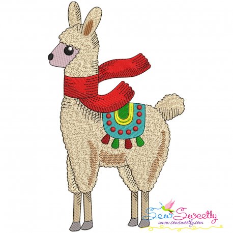 Christmas Llama-8 Embroidery Design Pattern-1