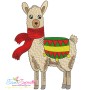 Christmas Llama-6 Embroidery Design Pattern-1