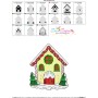 Christmas House-5 Embroidery Design Pattern-3