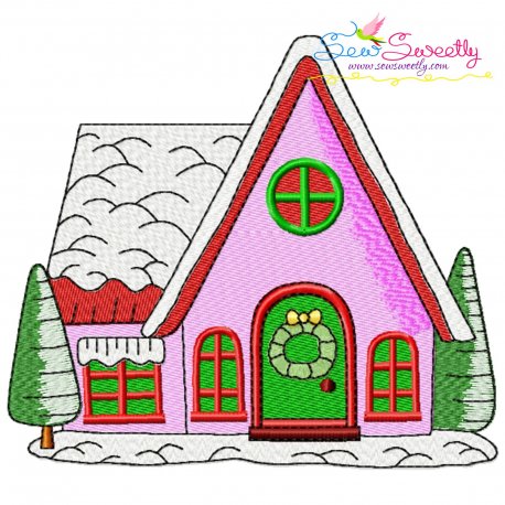 Christmas House-1 Embroidery Design Pattern