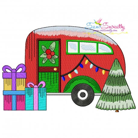 Christmas Caravan-9 Embroidery Design Pattern