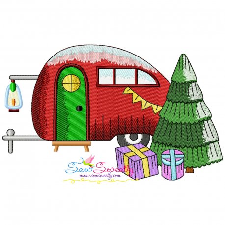 Christmas Caravan-8 Embroidery Design Pattern-1