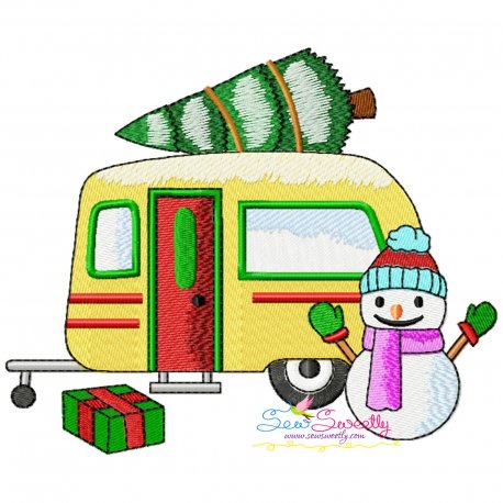Christmas Caravan-7 Embroidery Design Pattern