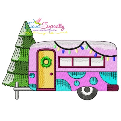 Christmas Caravan-6 Embroidery Design