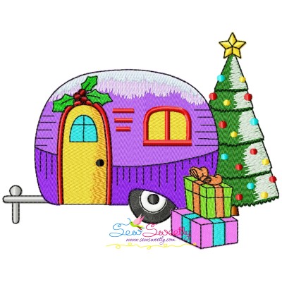 Christmas Caravan-5 Embroidery Design Pattern-1