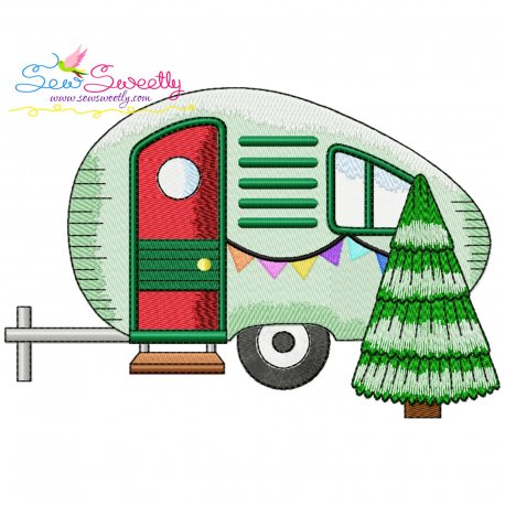 Free Christmas Caravan-2 Embroidery Design Pattern