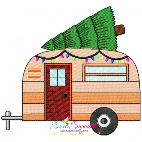 Christmas Caravan-1 Embroidery Design Pattern-1