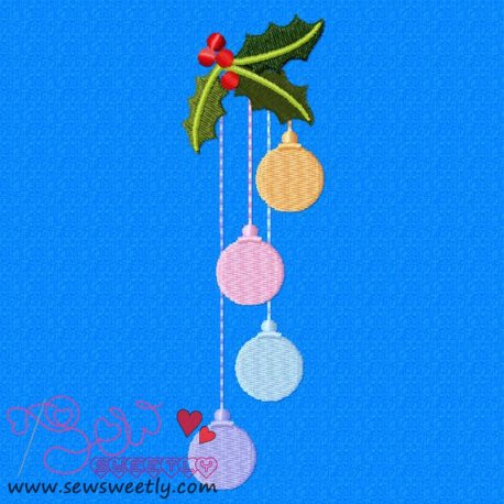 Christmas Ornaments-2 Embroidery Design Pattern-1