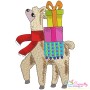 Christmas Llama-2 Embroidery Design Pattern-1