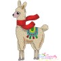 Christmas Llamas Embroidery Design Bundle-2