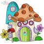 Gnome Mushroom Houses Embroidery Design Bundle-2
