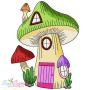 Gnome Mushroom Houses Embroidery Design Bundle-6