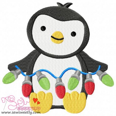 Christmas Penguin-4 Embroidery Design Pattern-1