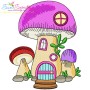 Gnome Mushroom Houses Embroidery Design Bundle-10