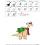 Christmas Dinosaur-6 Embroidery Design Pattern-3