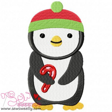 Christmas Penguin-5 Embroidery Design Pattern-1