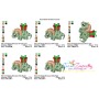 Christmas Dinosaur-5 Embroidery Design Pattern-2