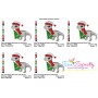 Christmas Dinosaur-2 Embroidery Design Pattern-2