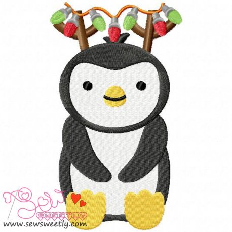 Christmas Penguin-6 Embroidery Design- 1