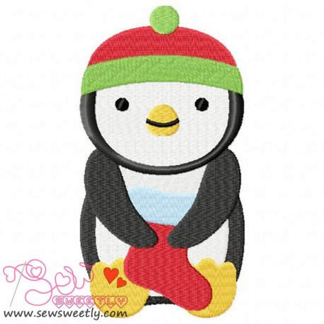 Christmas Penguin-7 Embroidery Design Pattern-1