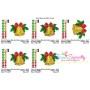 Christmas Bell And Holly Leaves Embroidery Design Pattern-2