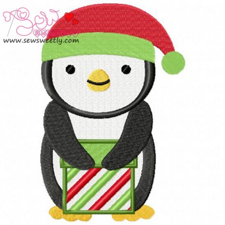 Christmas Penguin-8 Embroidery Design Pattern-1