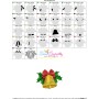 Christmas Bell And Holly Leaves Embroidery Design Pattern-3