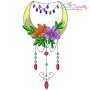 Dream Catcher Flowers And Moon-5 Embroidery Design Pattern-1