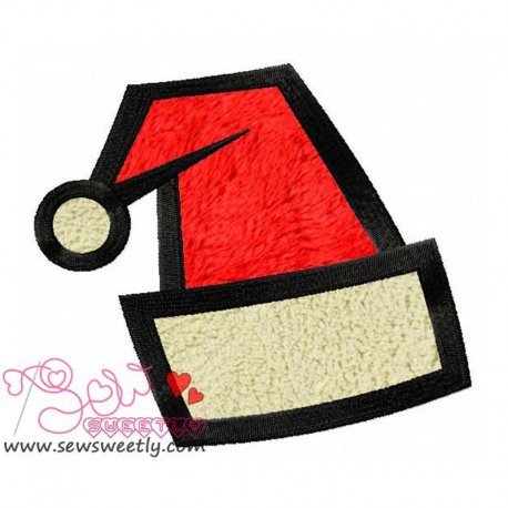 Santa Hat Applique Design- 1