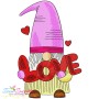 Valentine Gnomes Embroidery Design Bundle-2