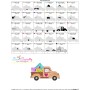 Valentine Truck Love Letters Embroidery Design Pattern-3