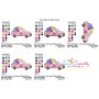 Valentine Truck Heart Gifts Embroidery Design Pattern-2