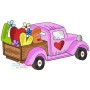 Valentine Trucks Embroidery Design Bundle-2