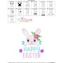 Happy Easter Bunny Embroidery Design Pattern-3