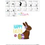 Happy Easter Chocolate Bunny Eggs Embroidery Design Pattern-3