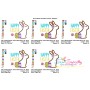 Happy Easter Chocolate Bunny Eggs Applique Design Pattern-2