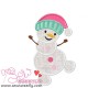 Snowman-4 Applique Design Pattern-1