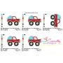 Easter Monster Truck With Egg Embroidery Design Pattern-2