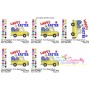 Happy Easter Truck With Eggs Embroidery Design Pattern-2