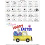 Happy Easter Truck With Eggs Embroidery Design Pattern-3