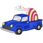 Easter Truck With Egg Embroidery Design Pattern-1