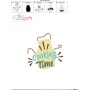 Cooking Time Kitchen Lettering Embroidery Design Pattern-3