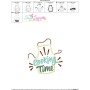 Cooking Time Kitchen Lettering Applique Design Pattern-3