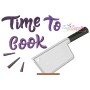 Time To Cook-2 Kitchen Lettering Applique Design Pattern-1