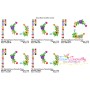 Spring Flowers Frame Embroidery Design Pattern-2