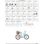 Spring Flowers Bicycle-1 Embroidery Design Pattern-3