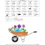 Spring Flowers Wheelbarrow-2 Embroidery Design Pattern-3