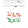 Flamingo Squad Embroidery Design Pattern-3