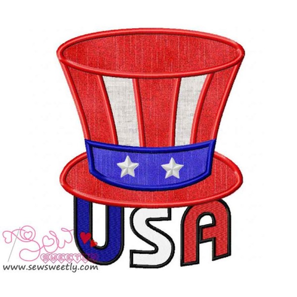 USA Applique Design Pattern-1